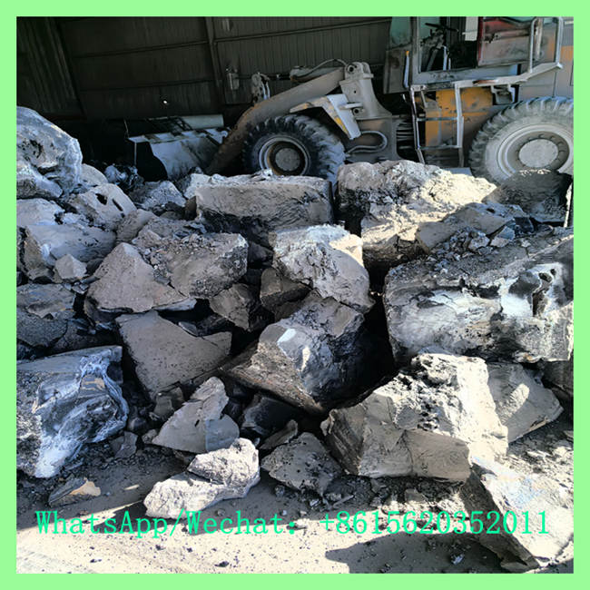 Bulk raw calcium carbide for sale in chemical factory production yard