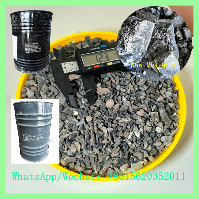 Quality inspection of calcium carbide granules using a digital caliper to evaluate specifications and competitive china calcium carbide price
