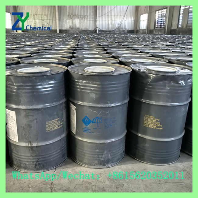 Close up of nitrogen filled drums containing 25-50mm chinese calcium carbide