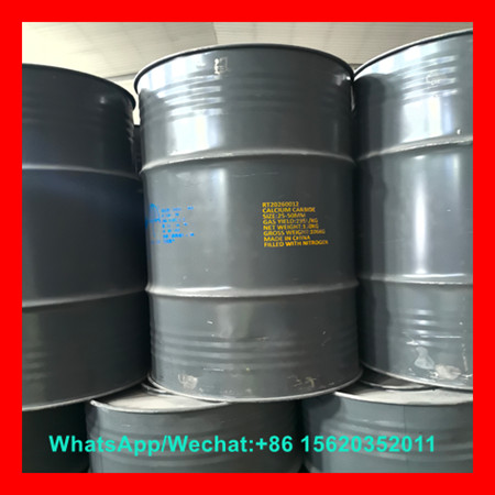 Industrial Grade Calcium Carbide 100kg Drum with high gas yield ≥295 L/kg