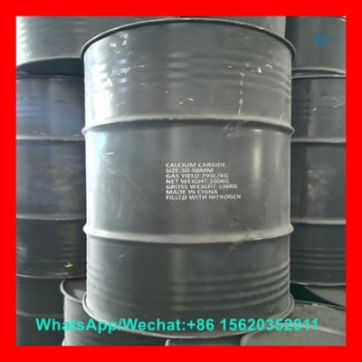 Industrial Grade Calcium Carbide 100kg Drum with high gas yield ≥295 L/kg