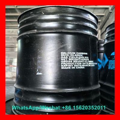 High-Purity Industrial CaC2 Lumps Sealed in Calcium Carbide 50kg Drum